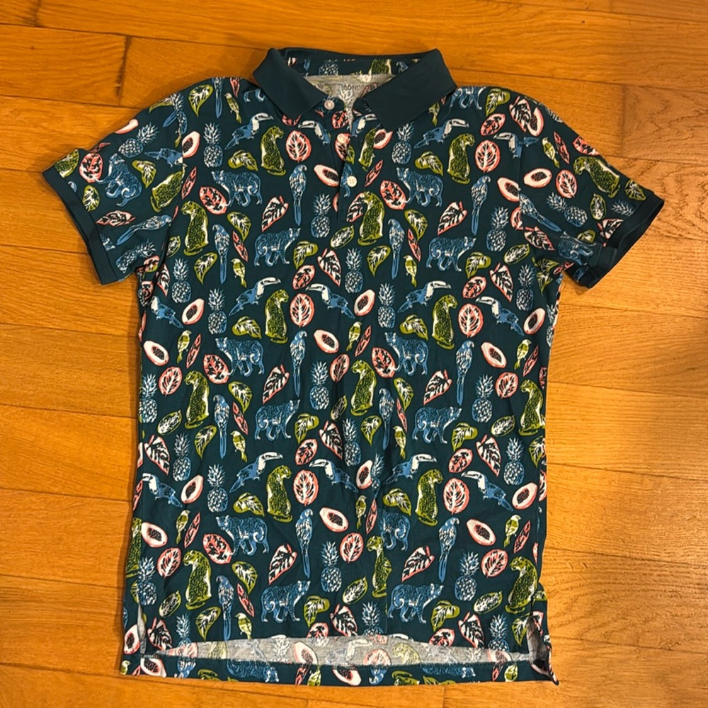 Bonobos men’s polo - safari animal print